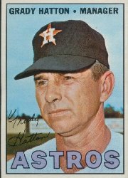 1967 Topps Baseball Cards      347     Grady Hatton MG
